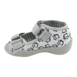 Scarpe per bambini Befado 242P102 rosa argento grigio 2