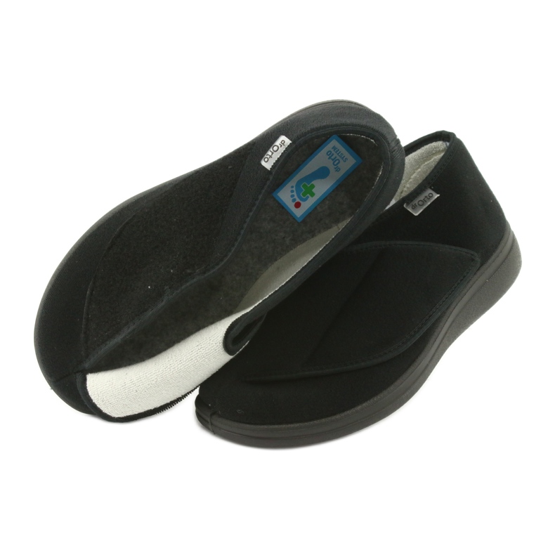Ciabatte da uomo Dr.ORTO Befado con velcro 071M001 nero 4