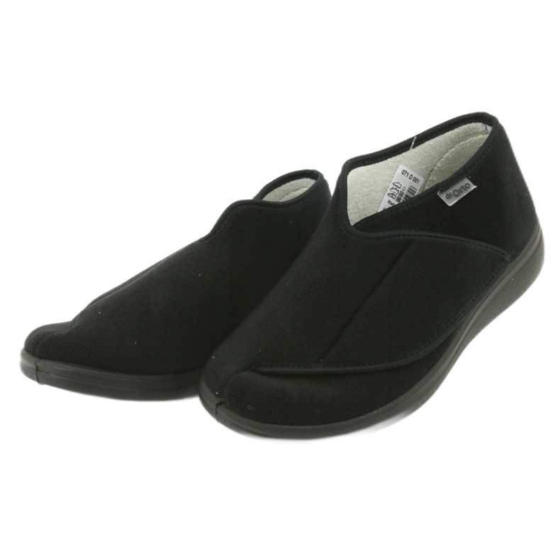 Ciabatte da uomo Dr.ORTO Befado con velcro 071M001 nero 3