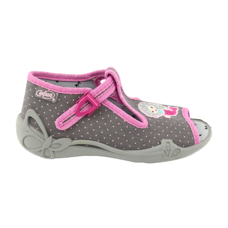 Scarpe per bambini Befado 213P114 rosa grigio 1