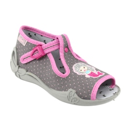Scarpe per bambini Befado 213P114 rosa grigio 2