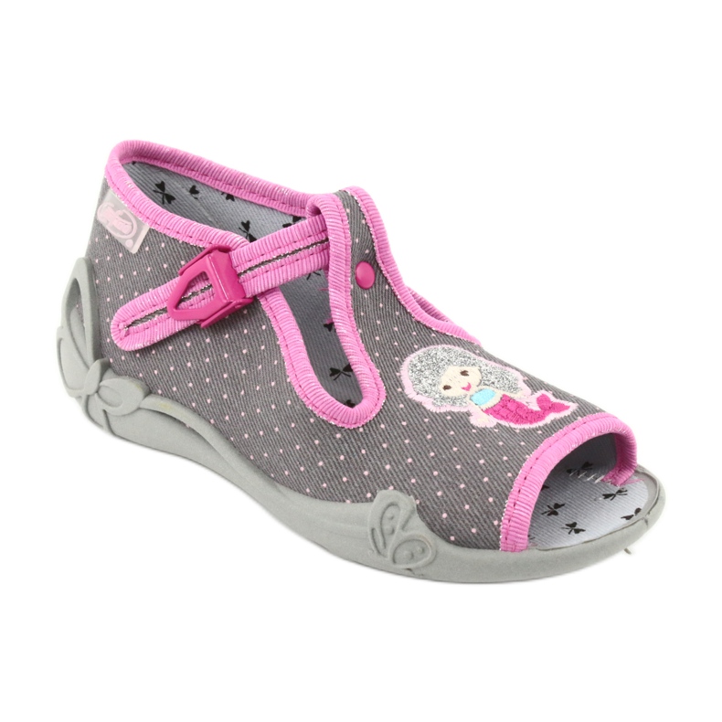 Scarpe per bambini Befado 213P114 rosa grigio 2