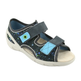 Scarpe per bambini Befado pu 065P127 blu grigio multicolore 2