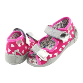 Scarpe per bambini Befado 242P104 rosa grigio 4