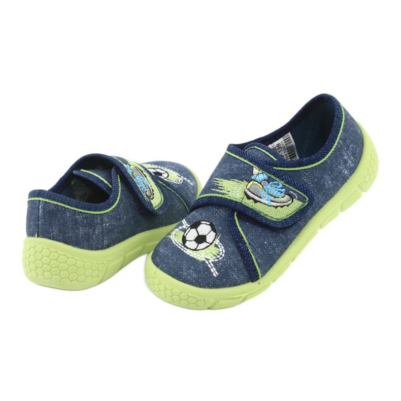 Scarpe per bambini Befado 557P138 blu navy verde 4