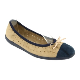 Ballerine da donna Befado 309Q006 marrone blu navy 1