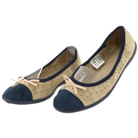 Ballerine da donna Befado 309Q006 marrone blu navy 2