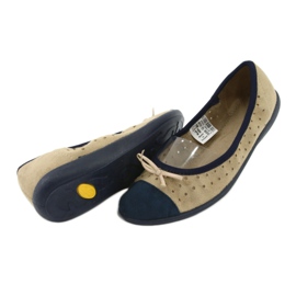 Ballerine da donna Befado 309Q006 marrone blu navy 4