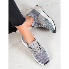 Bona Scarpe sportive sulla piattaforma grigio 2