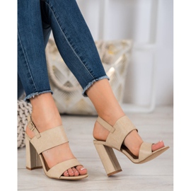 Small Swan Sandali Con Motivo marrone 2