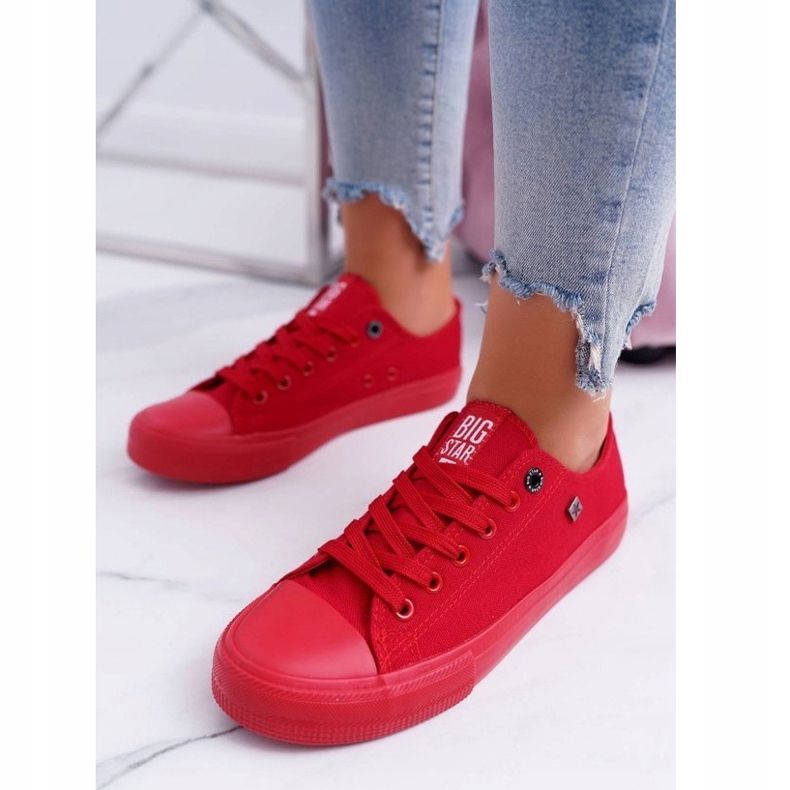 Sneakers rosse da donna Big Star AA274007 rosso 2