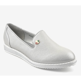 Slip on argento con zeppa ZQ635-2 grigio 1
