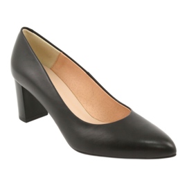 Décolleté Tacco Alto in Pelle Nera Espinto 890/1 nero 1