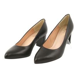 Décolleté Tacco Alto in Pelle Nera Espinto 890/1 nero 3