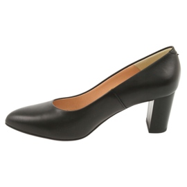 Décolleté Tacco Alto in Pelle Nera Espinto 890/1 nero 2
