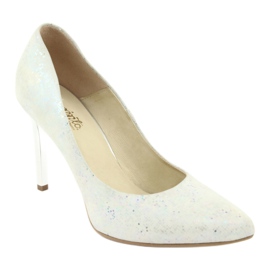 Décolleté Espinto 456/96 da donna bianche bianca multicolore 1