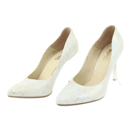 Décolleté Espinto 456/96 da donna bianche bianca multicolore 3