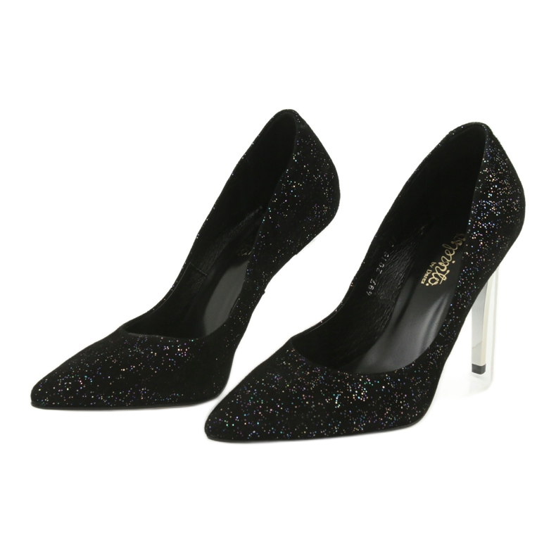 Pompe in pelle su Szpilka 497 Black Espinto nero 3