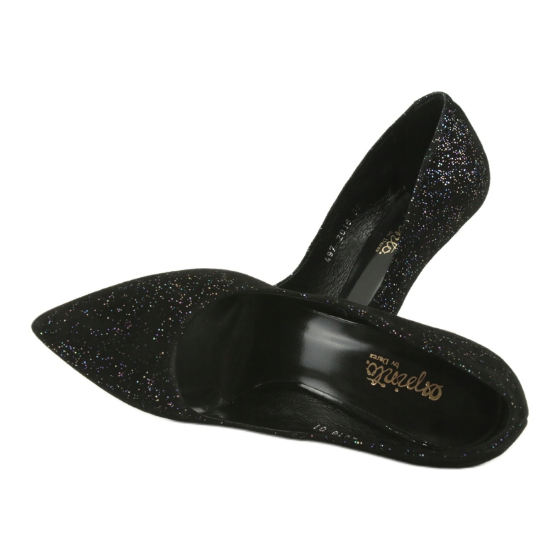 Pompe in pelle su Szpilka 497 Black Espinto nero 5