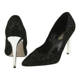 Pompe in pelle su Szpilka 497 Black Espinto nero 4