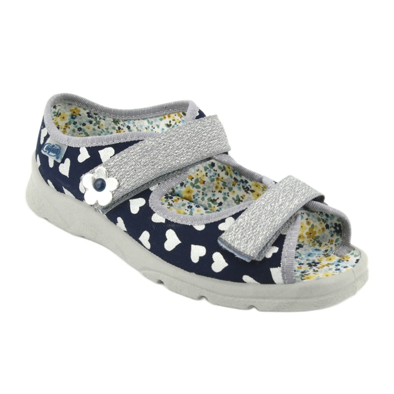 Scarpe per bambini Befado 969Y148 blu navy grigio 2
