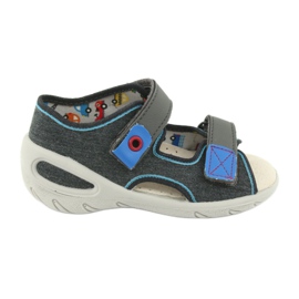 Scarpe per bambini Befado pu 065P132 blu grigio 2