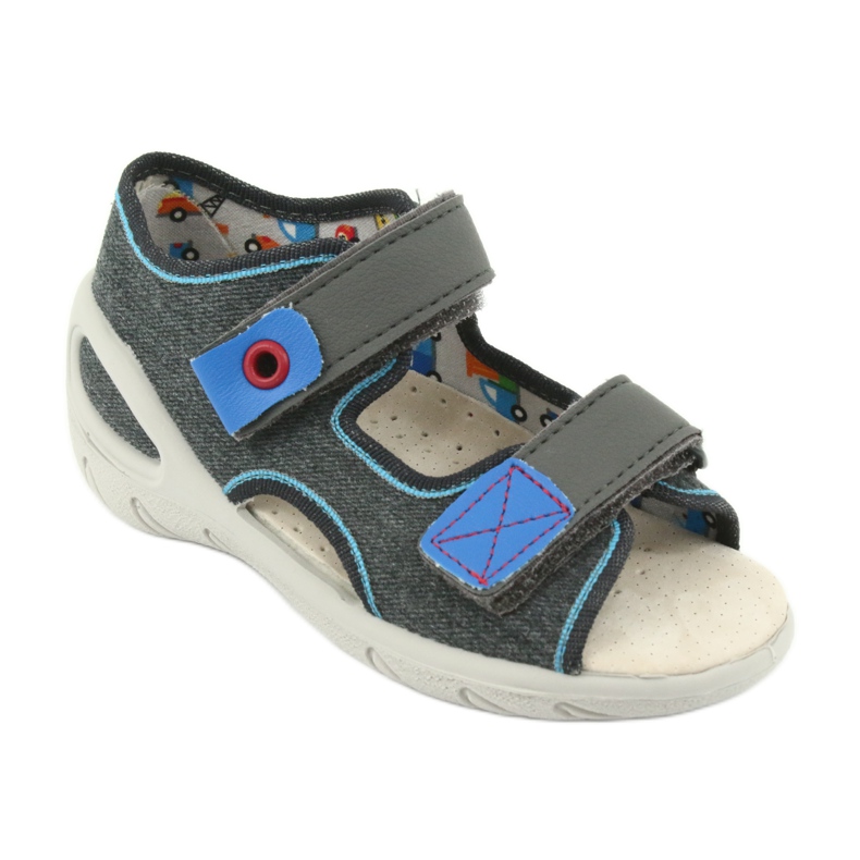 Scarpe per bambini Befado pu 065X132 blu grigio 2