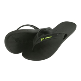 Black and Green Men's Flipflops Rider 11573 nero 4