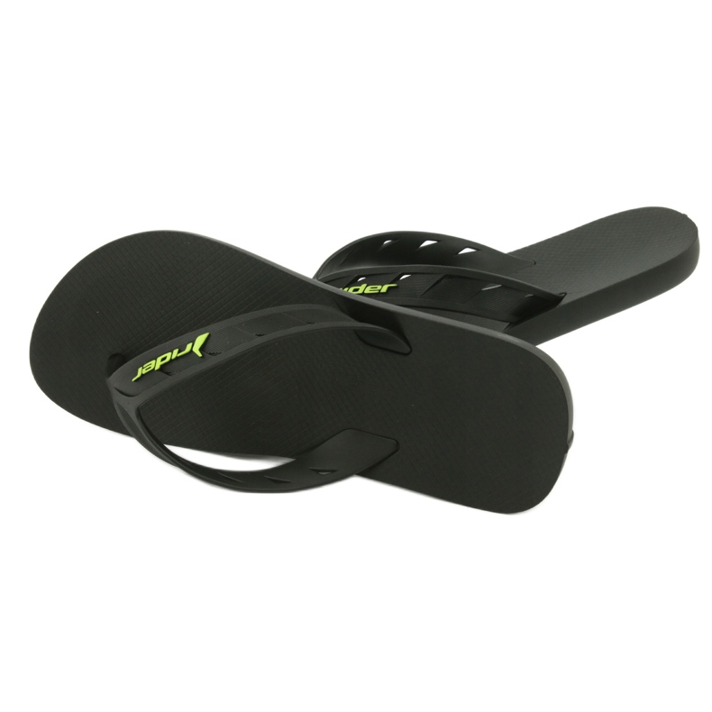 Black and Green Men's Flipflops Rider 11573 nero 5