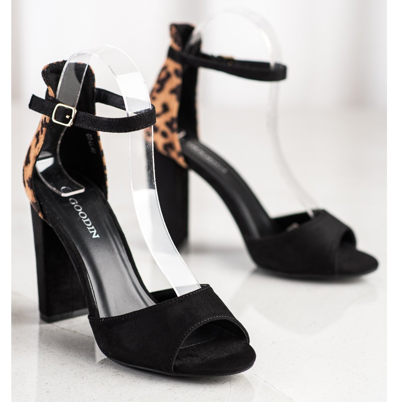 Goodin Décolleté Con Pois marrone nero 2