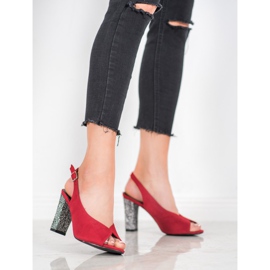 Goodin Sandali Con Tacco Decorativo rosso 2