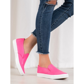 Bona Scarpe da ginnastica rosa slip-on 2