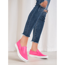 Bona Scarpe da ginnastica rosa slip-on 1