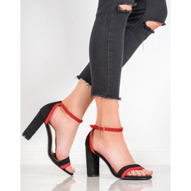 SHELOVET Sandali eleganti con tacco alto nero 1