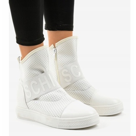Sneakers bianche in lycra SJ1730-2 bianco 1