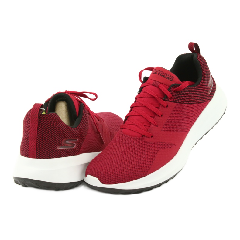 Scarpe Skechers On The Go M 55330-RDBK nero rosso 4