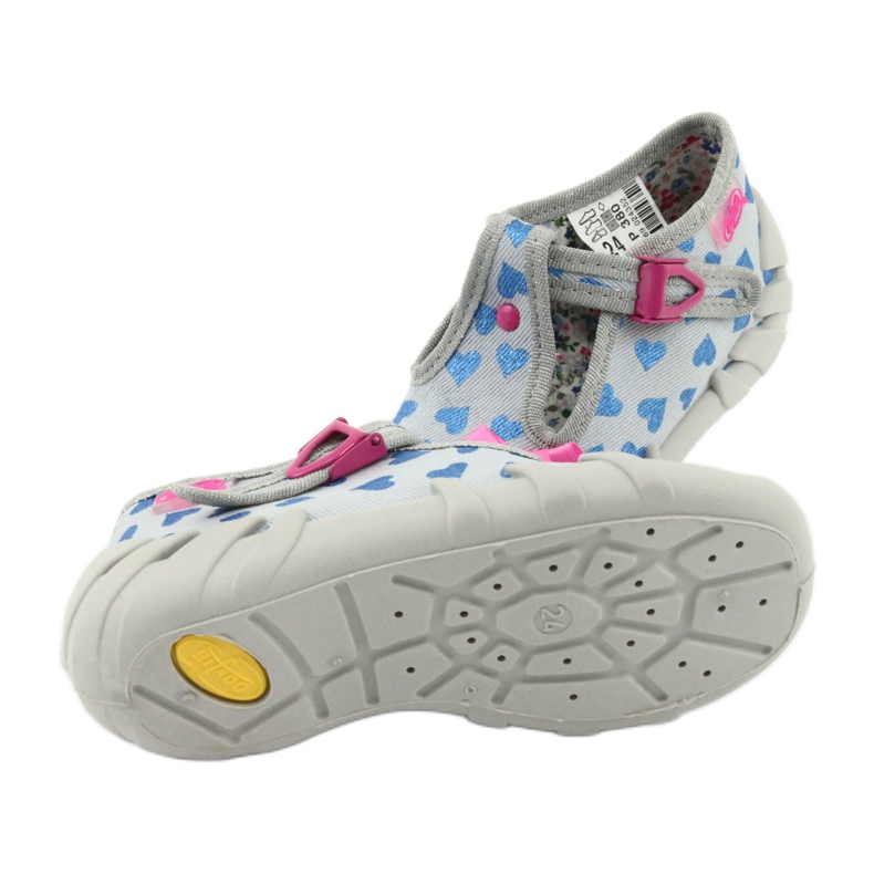 Scarpe per bambini Befado 110P380 blu rosa grigio 5