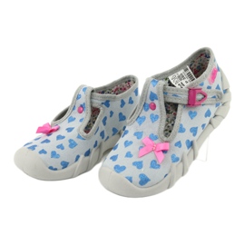 Scarpe per bambini Befado 110P380 blu rosa grigio 3