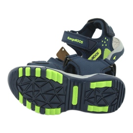 KangaRoos Boys sandals schiuma insale blu scuro/verde 18337 5