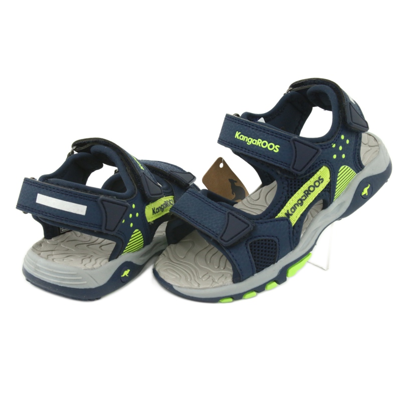 KangaRoos Boys sandals schiuma insale blu scuro/verde 18337 4