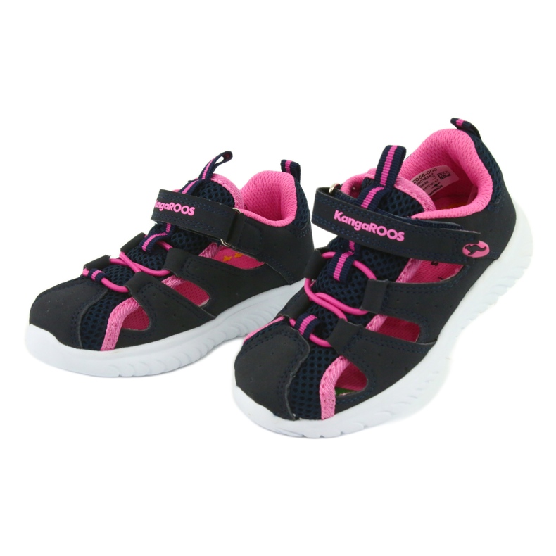 Sandali con velcro KangaRoos 02058 dk navy blu navy rosa 3