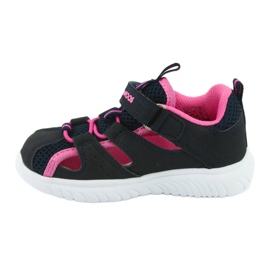Sandali con velcro KangaRoos 02058 dk navy blu navy rosa 2