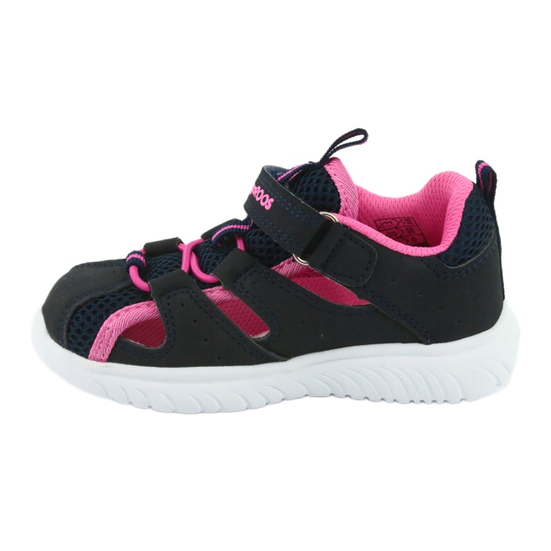 Sandali con velcro KangaRoos 02058 dk navy blu navy rosa 2