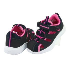 Sandali con velcro KangaRoos 02058 dk navy blu navy rosa 4