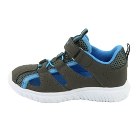Sandali con velcro sul tallone KangaRoos 02058 grigio blu 2