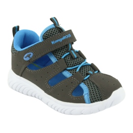 Sandali con velcro sul tallone KangaRoos 02058 grigio blu 1