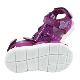 KangaRoos Sandali ragazze con cuori Canguri 02035 viola rosa grigio 5