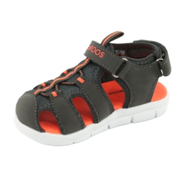 KangaRoos Canguri 02035 sandali sportivi arancia grigio 2