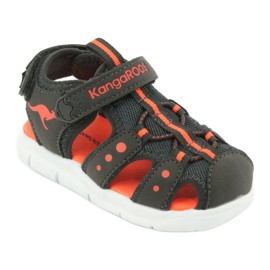 KangaRoos Canguri 02035 sandali sportivi arancia grigio 1