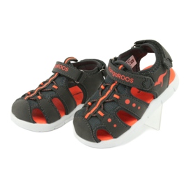 KangaRoos Canguri 02035 sandali sportivi arancia grigio 3